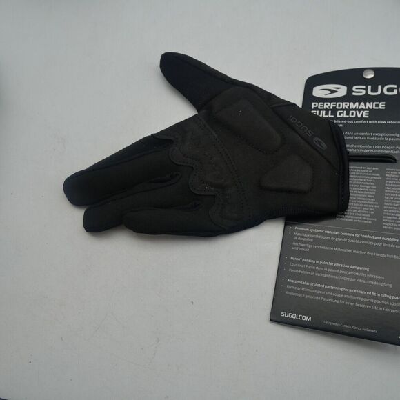NEW Sugoi Performance Full Glove Women's Small Black Cycling - Picture 4 of 6